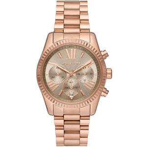 Michael Kors Bradshaw Chronograph Rose Gold Dial Rose Gold Steel Strap Watch for Women - MK5799 Authentic Buy Shop Now