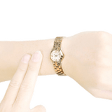Marc Jacobs Amy Dinky White Dial Gold Steel Strap Watch for Women - MBM3226 Authentic Buy Shop Now