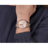 Michael Kors Ritz Chronograph Rose Gold Dial Rose Gold Steel Strap Watch For Women - MK6598 Authentic Buy Shop Now