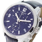 Tissot PRC 200 Chronograph Blue Dial Blue Leather Strap Watch For Men - T055.417.16.047.00 Authentic Buy Shop Now