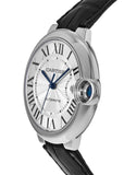 Cartier Ballon Bleu De Cartier Silver Dial Black Leather Strap Watch for Women - WSBB0028 Authentic Buy Shop Now