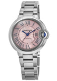 Cartier Ballon Bleu de Cartier Pink Dial Silver Steel Strap Watch for Women - WSBB0046 Authentic Buy Shop Now
