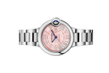 Cartier Ballon Bleu de Cartier Pink Dial Silver Steel Strap Watch for Women - WSBB0046 Authentic Buy Shop Now