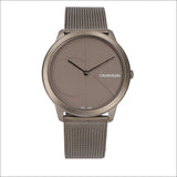 Calvin Klein Minimal Grey Dial Grey Mesh Bracelet Watch for Men - K3M517P4 Authentic Buy Shop Now
