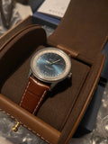 Breitling Navitimer Automatic 38mm Blue Dial Brown Leather Strap Mens Watch - A17325211C1P2 Authentic Buy Shop Now