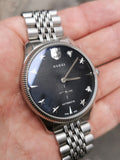 Gucci G Timeless Automatic Black Dial Silver Steel Strap Watch For Men - YA126353 Authentic Buy Shop Now