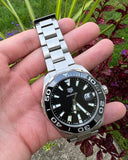 Tag Heuer Aquaracer Black Dial Silver Steel Strap Strap Watch for Men - WAY201A.BA0927 Authentic Buy Shop Now