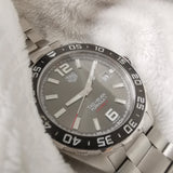 Tag Heuer Formula 1 Calibre 5 Chronograph Anthracite Dial Silver Steel Strap Watch for Men - WAZ2011.BA0842 Authentic Buy Shop Now