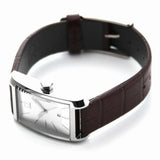 Calvin Klein Window Silver Dial Brown Leather Strap Watch for Women - K2M23126 Authentic Buy Shop Now