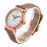 Coach Madison Diamonds White Dial Beige Leather Strap Watch for Women - 14503394 Authentic Buy Shop Now