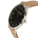 Coach Charles Black Dial Brown Leather Strap Watch for Men - 14602155 Authentic Buy Shop Now