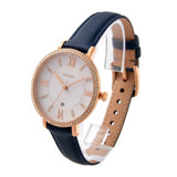 Fossil Jacqueline White Dial Blue Leather Strap Watch for Women - ES4291 Authentic Buy Shop Now
