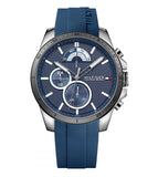 Tommy Hilfiger Decker Quartz Blue Dial Blue Rubber Strap Watch for Men - 1791350 Authentic Buy Shop Now