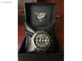 Guess Rigor Analog Quartz Black Dial Brown Leather Strap Watch For Men - W0040G2 Authentic Buy Shop Now