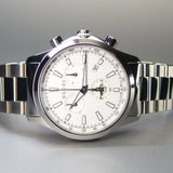 Gucci G Timeless Chronograph White Dial Silver Steel Strap Watch For Men - YA126472 Authentic Buy Shop Now