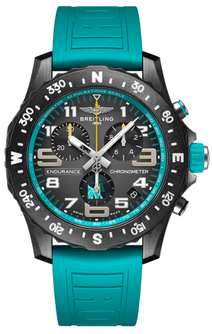 Breitling Endurance Pro Ironman 70.3 World Championship Grey Dial Turquoise Rubber Strap Watch for Men - X823105C1M1S1 Authentic Buy Shop Now