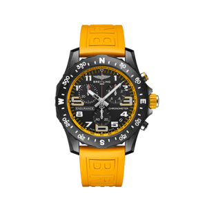 Breitling Endurance Pro Black Dial Yellow Rubber Strap Watch for Men - X82310A41B1S1 Authentic Buy Shop Now