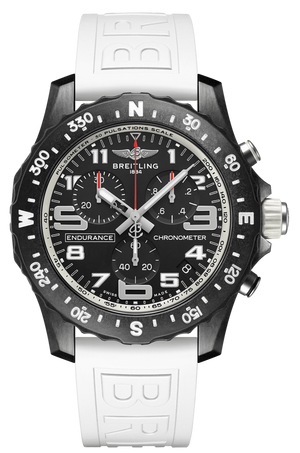Breitling Endurance Pro Black Dial White Rubber Strap Watch for Men - X82310A71B1S1 Authentic Buy Shop Now