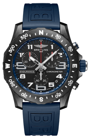 Breitling Endurance Pro Black Dial Blue Rubber Strap Watch for Men - X82310D51B1S1 Authentic Buy Shop Now