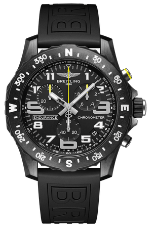 Breitling Endurance Pro Black Dial Black Rubber Strap Watch for Men - X82310E51B1S1 Authentic Buy Shop Now