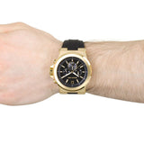 Michael Kors Dylan Chronograph Black Dial Black Rubber Strap Watch for Men - MK8445 Authentic Buy Shop Now