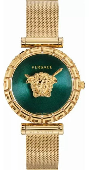 Versace Palazzo Empire Greca Green Dial Gold Mesh Bracelet Watch for Women - VEDV00819 Authentic Buy Shop Now