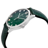 Gucci G-Timeless Green Mother of Pearl Dial Green Leather Strap Watch For Women - YA126585 Authentic Buy Shop Now