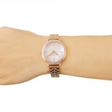 Michael Kors Cinthia Mother of Pearl Rose Gold Dial Rose Gold Steel Strap Watch for Women - MK3643 Authentic Buy Shop Now