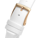 Michael Kors Runway Quartz White Dial White Rubber Strap Watch For Women - MK6853 Authentic Buy Shop Now