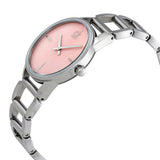 Calvin Klein Stately Pink Mother of Pearl Dial Silver Steel Strap Watch for Women - K3G2312E Authentic Buy Shop Now