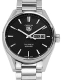 Tag Heuer Carrera Calibre 5 Automatic Black Dial Silver Steel Strap Watch for Men - WAR201A.BA0723 Authentic Buy Shop Now