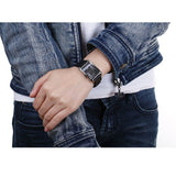 Calvin Klein Window Black Dial Black Leather Strap Watch for Men - K2M23107 Authentic Buy Shop Now