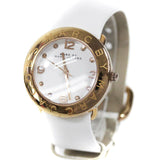Marc Jacobs Amy White Dial White Leather Strap Watch for Women - MBM1180 Authentic Buy Shop Now