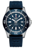 Breitling Superocean 44mm Diver Pro III Special Mariner Blue Dial Blue Rubber Strap Mens Watch - Y1739316/C959 Authentic Buy Shop Now