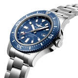Breitling Superocean 44mm Special Blue Dial Silver Steel Strap Watch for Men - Y17393161C1A1 Authentic Buy Shop Now