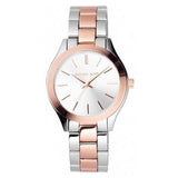 Michael Kors Runway White Dial Two Tone Stainless Steel Strp Watch for Women - MK3204A Authentic Buy Shop Now