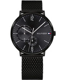 Tommy Hilfiger Brooklyn Black Dial Black Mesh Bracelet Watch for Men - 1791507 Authentic Buy Shop Now