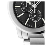 Gucci G Chrono Black Dial Silver Steel Strap Watch For Men - YA101204 Authentic Buy Shop Now