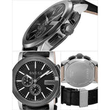 Gucci G Chrono Black Dial Black Leather Strap Watch For Men - YA101205 Authentic Buy Shop Now