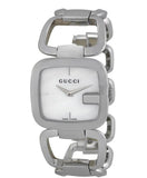 Gucci G-Class Mother of Pearl Dial Silver Steel Strap Watch For Women - YA125404 Authentic Buy Shop Now