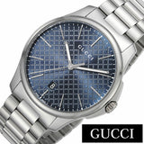 Gucci G Timeless Blue Dial Silver Steel Strap Watch For Men - YA126316 Authentic Buy Shop Now