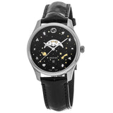 Gucci G-Timeless Moonphase Black Dial Black Leather Strap Watch For Men - YA126327 Authentic Buy Shop Now
