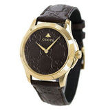 Gucci G Timeless Quartz Brown Dial Brown Leather Strap Watch for Men - YA1264035 Authentic Buy Shop Now