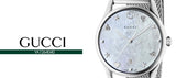 Gucci G-Timeless Mother of Pearl Dial Silver Mesh Bracelet Watch For Women - YA1264040 Authentic Buy Shop Now