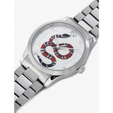 Gucci G Timeless Silver Dial Silver Steel Strap Watch For Women - YA1264076 Authentic Buy Shop Now