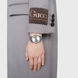 Gucci G Timeless Quartz Silver Dial Silver Steel Strap Watch For Women - YA1264153 Authentic Buy Shop Now