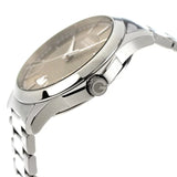 Gucci G Timeless Automatic Brown Dial Silver Steel Strap Watch For Women - YA126431A Authentic Buy Shop Now