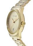 Gucci G Timeless Gold Dial Gold Steel Strap Unisex Watch - YA126461 Authentic Buy Shop Now