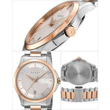 Gucci G Timeless Silver Dial Two Tone Steel Strap Watch For Men - YA126473 Authentic Buy Shop Now