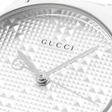 Gucci G Timeless Quartz Silver Dial Silver Steel Strap Watch For Women - YA126551 Authentic Buy Shop Now